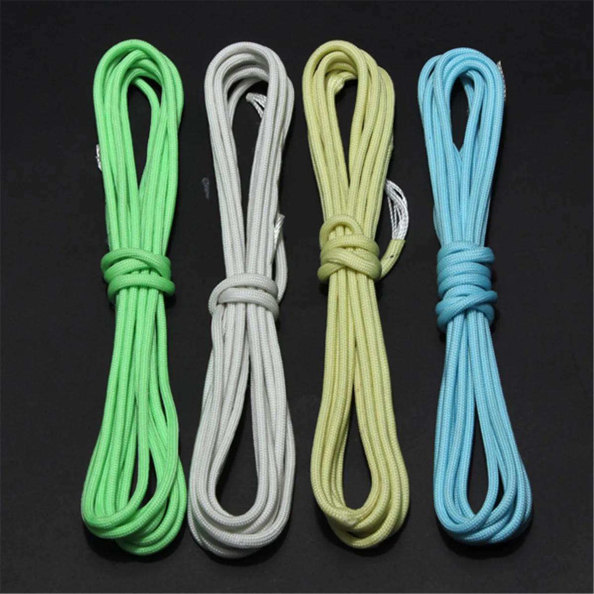 10FT Paracord المظلة 9 الحبل حبلا 550Lb الوهج في الظلام النايلون في الهواء الطلق