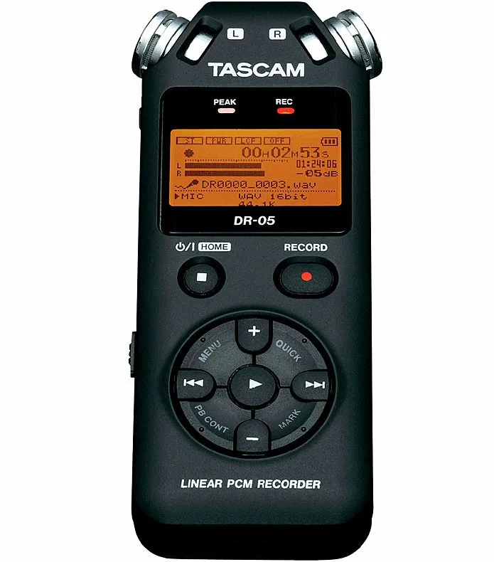 Tascam DR-05 DR-05C ручной профессиональный портативный цифровой диктофон MP3 записывающая ручка версия 2 с 8 Гб micro SD