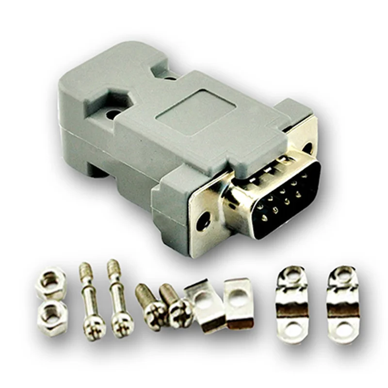 

DB-9 DB9 RS232 Male Connector with socket D-Sub 9 pin PCB Connector
