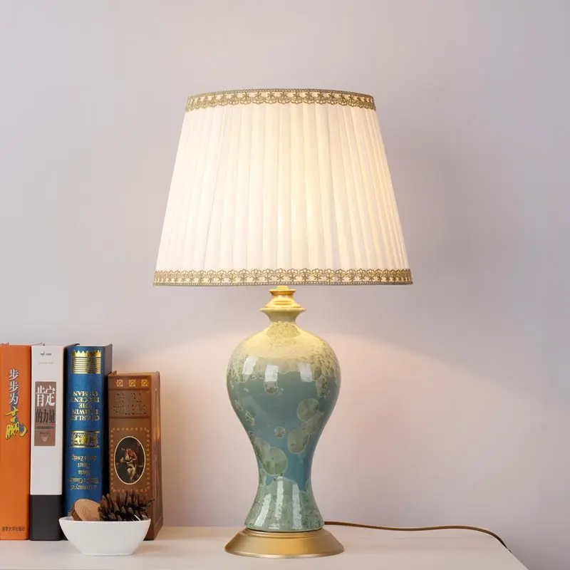 Modern Porcelain Table Lamp Bedside Ceramic Lamp Living ...