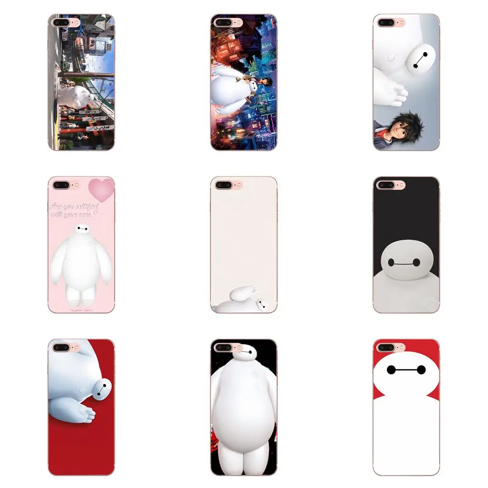 

Cover Case For Galaxy J1 J2 J3 J330 J4 J5 J6 J7 J730 J8 2015 2016 2017 2018 mini Pro Big Hero 6 Six Smile Baymax Face White