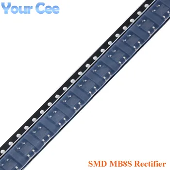 

100pcs Original SMD MB8S 0.5/0.8A 800V Bridge Rectifier Single-Phase Glass Passivation Rectifier Bridge