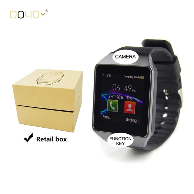 smart watch with camera bluetooth wrist watch sim card smartwatch for ios & android