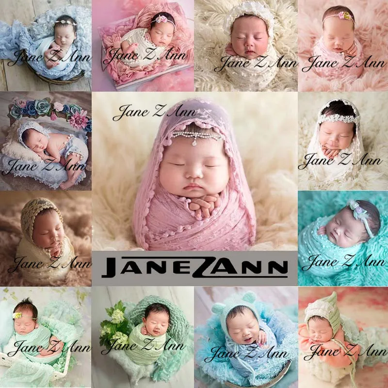 Джейн Z Ann новорожденных реквизит фотографий в европейском и американском стиле Детские studio Детские Фото Кружева Обертывания 40x185 см