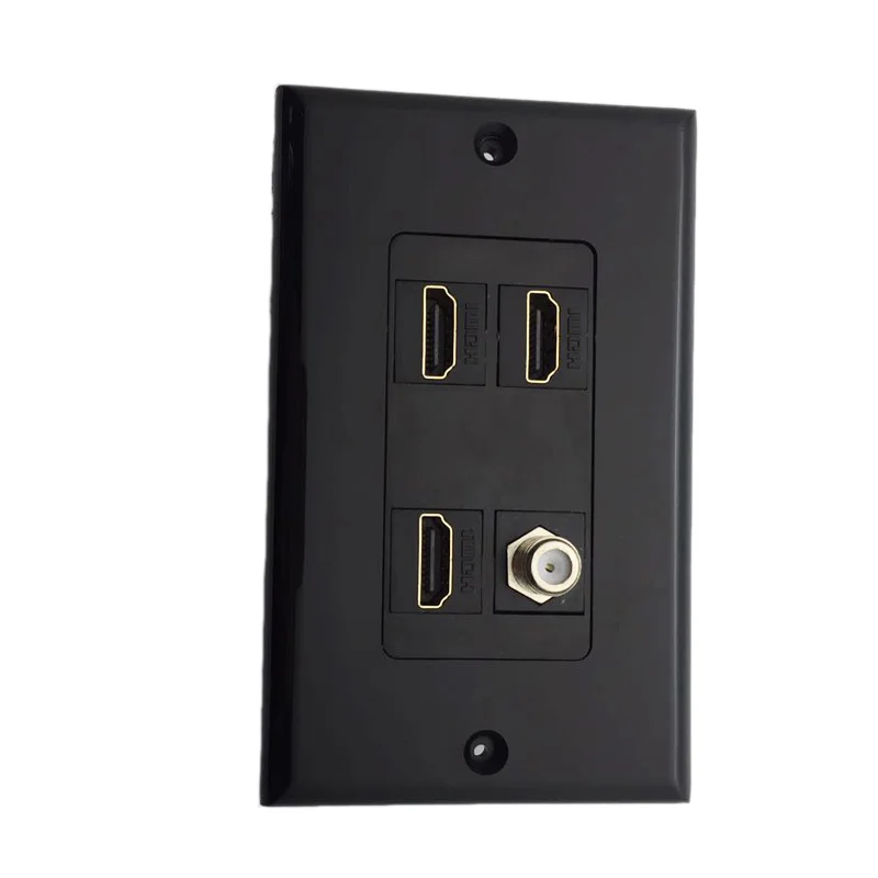 3 x HDMI настенная ТВ антенна с головкой F и разъемом Мама мама белого/черного