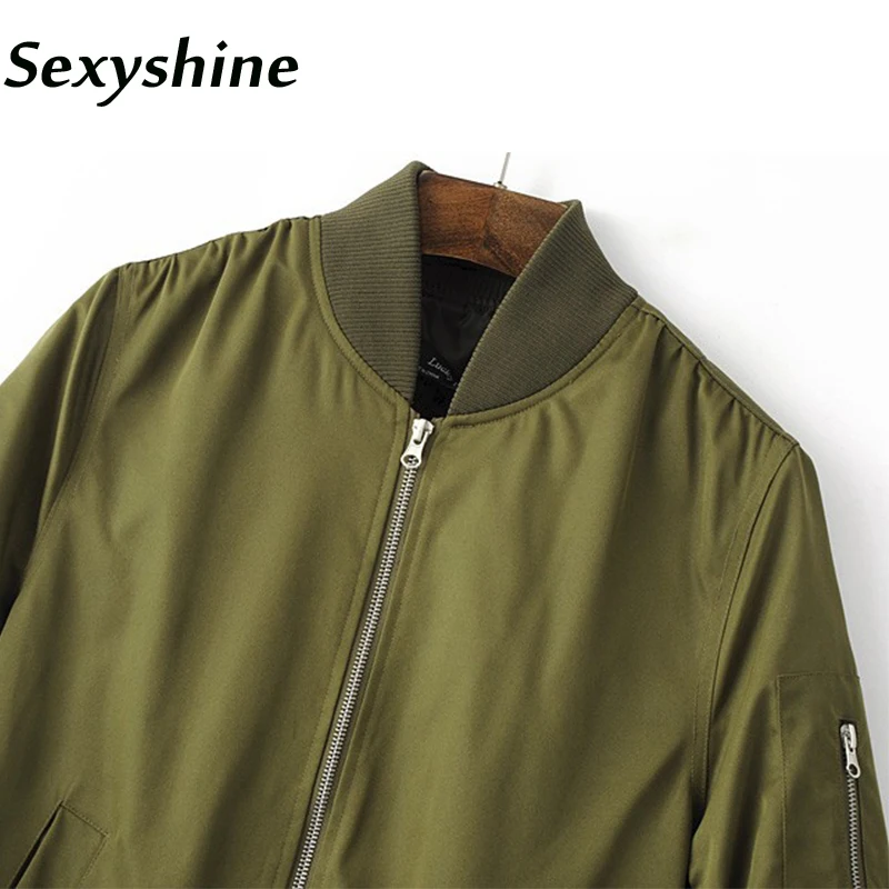 Bomber Jacket Women Long Sleeve Basic Coats 2018 new fashion spring autumn female casual solid zipper up short Outerwear Jackets