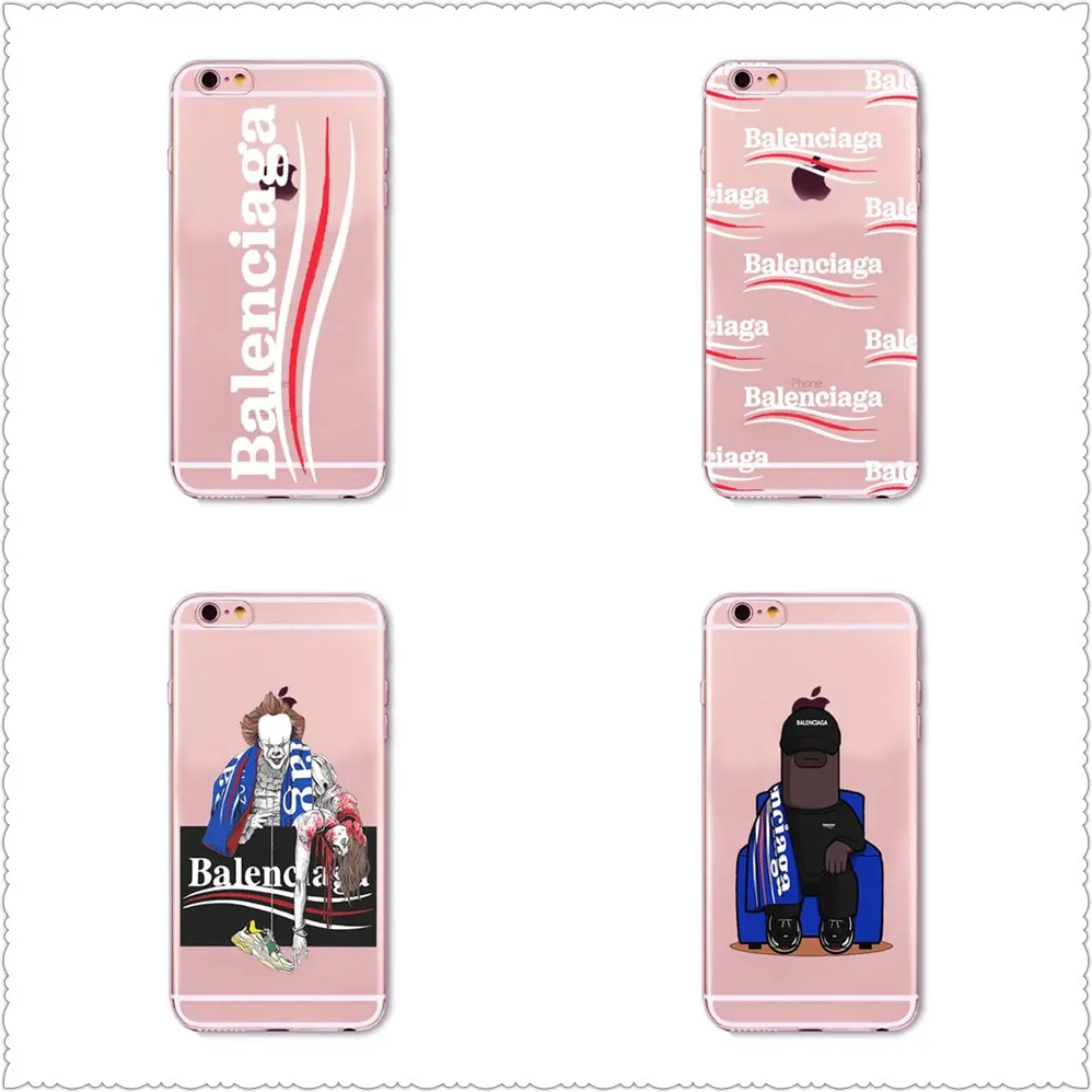 SMMNAS Famous Brand France Paris CASE For iphone X XS XR Quality Transparent soft silicone For SamsungS7 S8 S9 Case