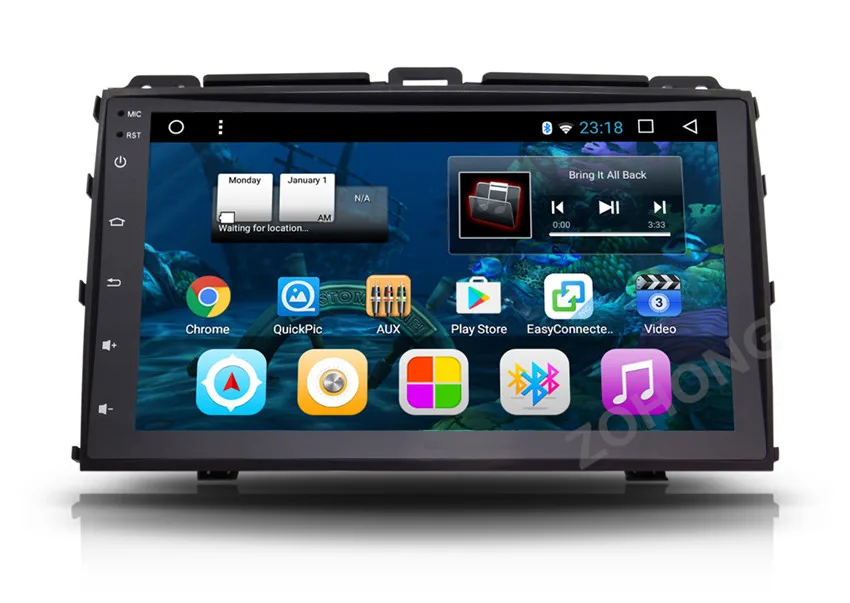 Discount 2 din 9 " Octa 8 Core Android Car multimedia DVD Player for Toyota Prado 120 for Lexus GX470 autoradio CAR GPS navigation Radio 24