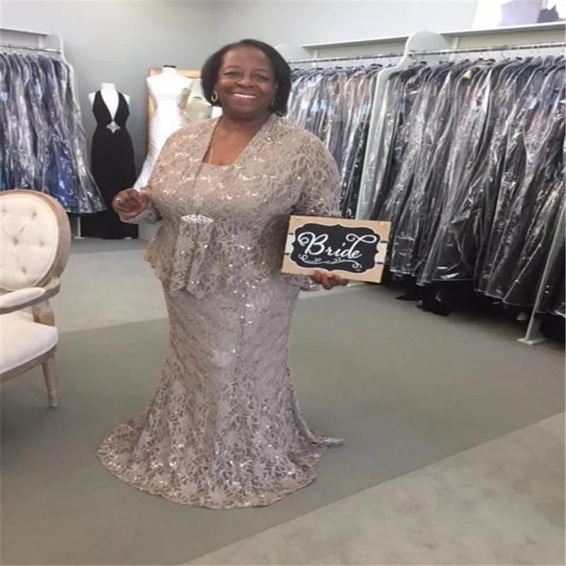 2017 Ursula Full Lace Mother Of The Bride Dresses Plus Size With 3