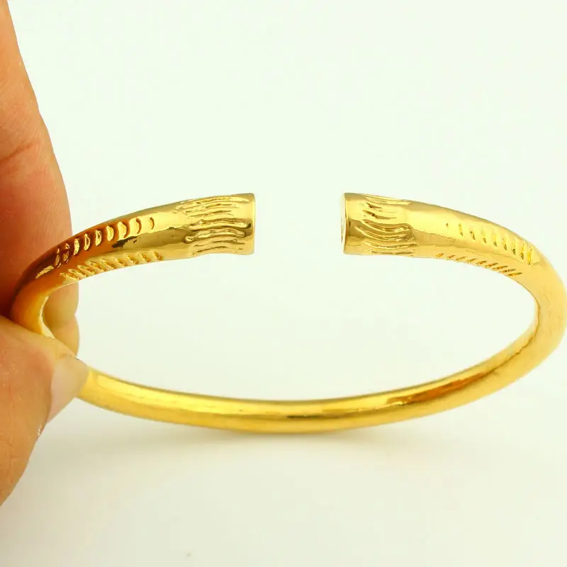 Gold Bracelet Women Men Gold Color Bangle jewelry Ethiopian/USA/African Animal bracelet bangles Items bangle bracelet