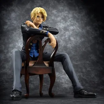 

PVC Action Figure One Piece about 16cm sitting chair Sabo Kits Collection Model Toy birthday gift w1795