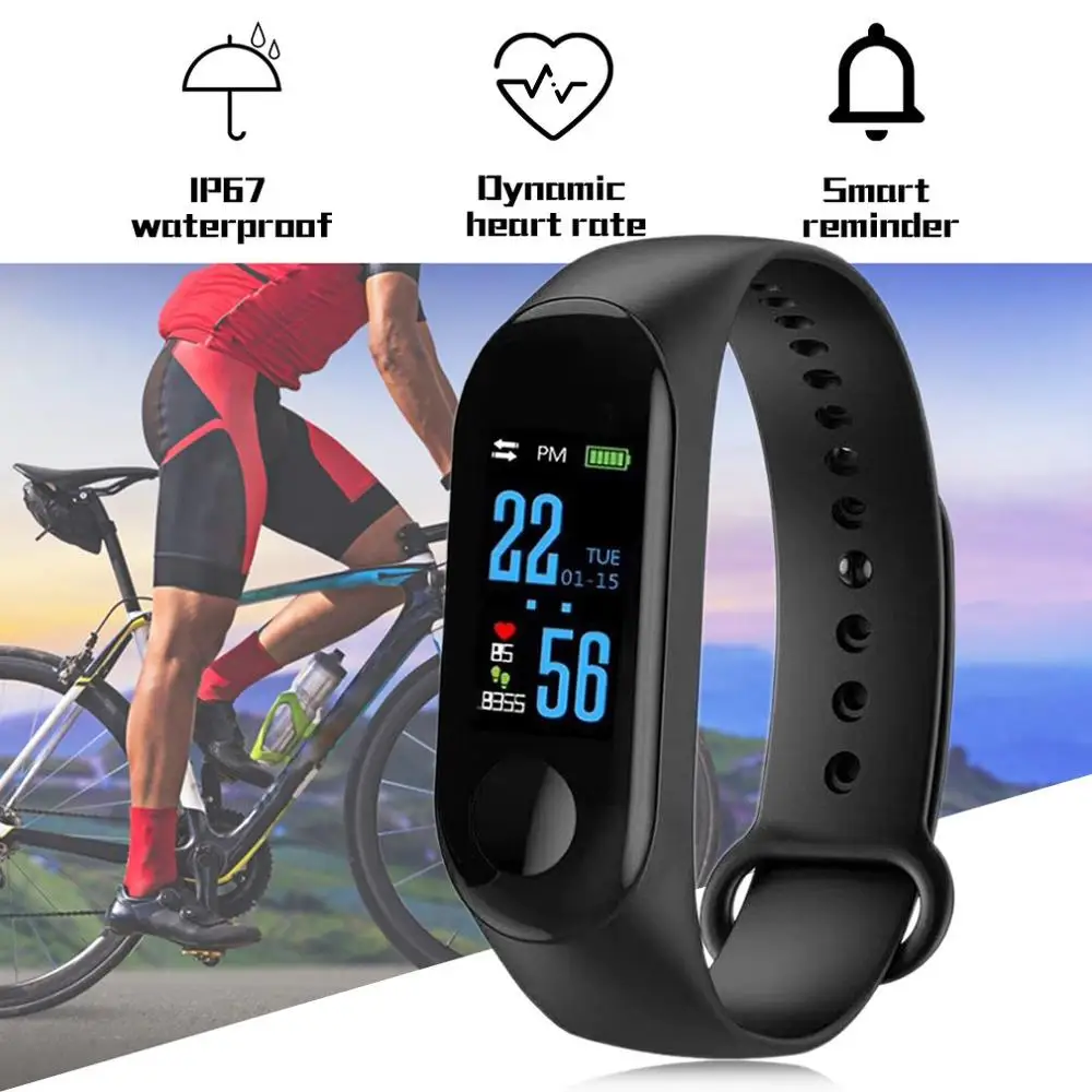 

M3 Pro Smart Band Waterproof Fitness Tracker VS M3 Plus Smart Bracelet Blood Pressure Heart Rate Monitor PK Mi Band 3