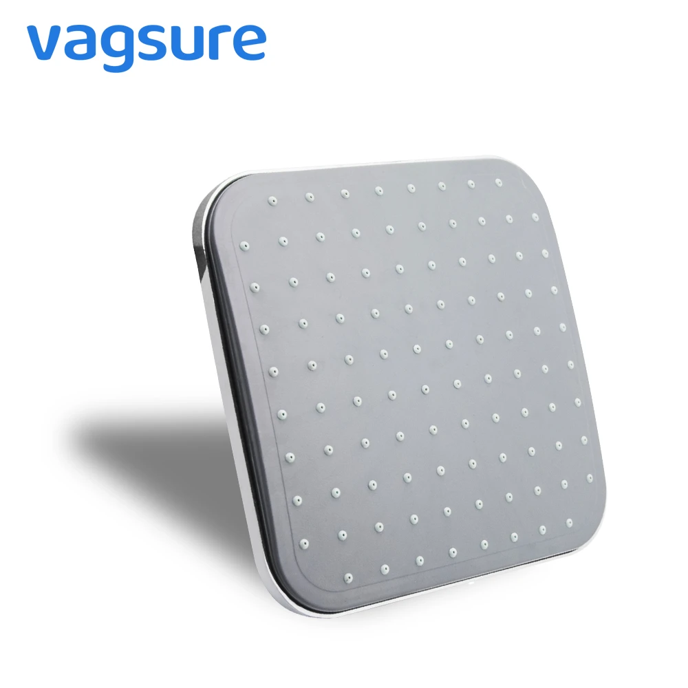 

Vagsure 1Pcs 17.6cm ABS Chromned Soft Silicon Nozzle Rainfall Roof Top Head Jets Sprayers Shower Bathroom Cabin Accessories