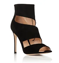 Amourplato frauen Offene spitze Ausgeschnitten Stiefeletten Seitlichem Reißverschluss Hohe ferse Peep Toe Booties Fashion Party Kleid Mädchen Herbst Winter Schuhe