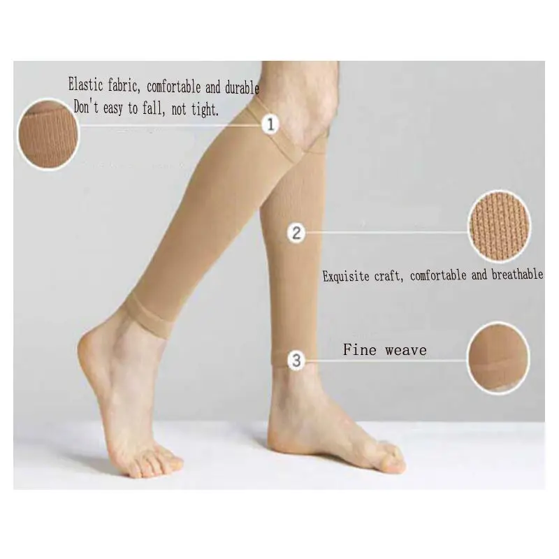Тонкие ножные голени компрессионные эластичные рукава предотвращают варикозное расширение вен носки формирующие длинные носки Женская мода