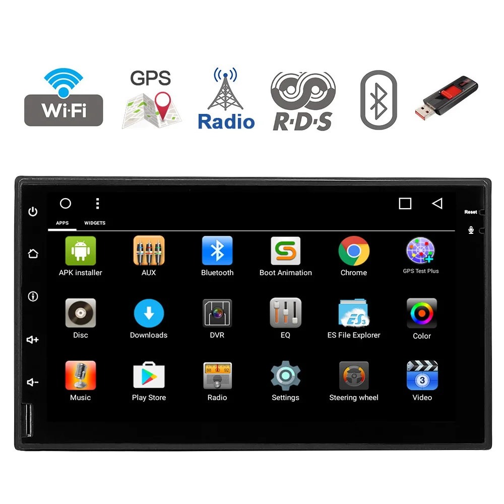 

Double 2 Din 7'' OUALcore Universal Android 8.01 1 RAM Car Radio PC Stereo Video GPS Navigation 1024*600 HD Touch Screen