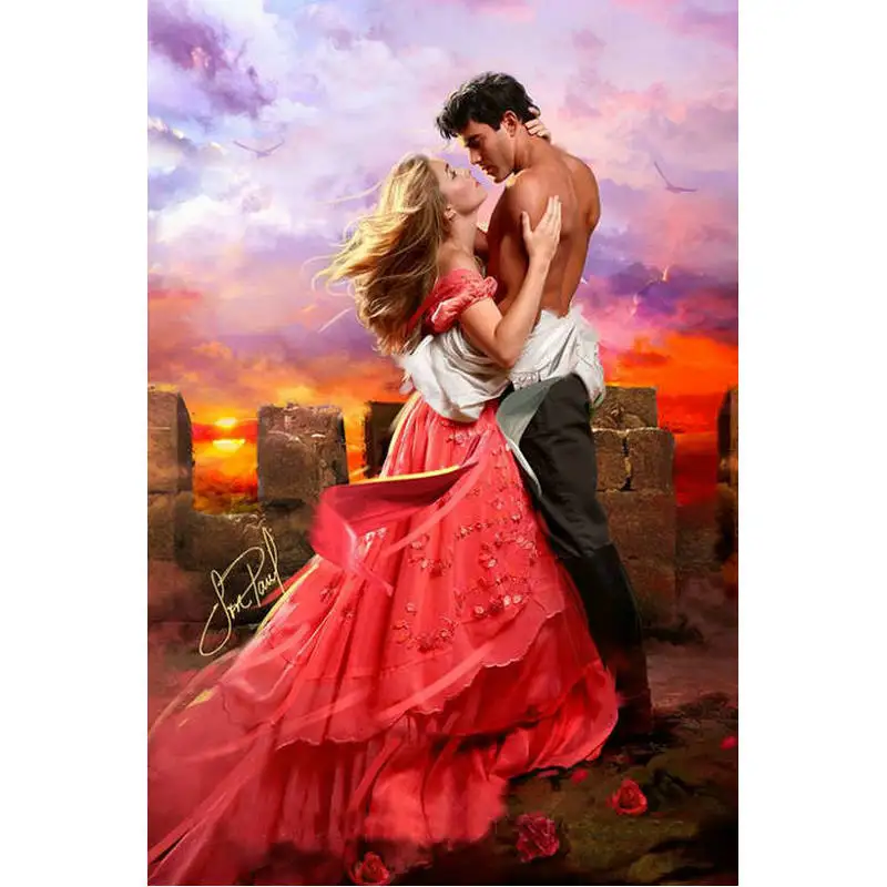 

DIY 5d Diamond embroidery lovers kiss diamond painting girl man picture diamond mosaic cross stitch the paintings of rhinestone