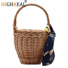 Fashion Beach Handbags Ladies Hand Bag Tote Travel Clutch 2019 Bohemian Straw Bags Women Summer Wicker Basket Bag