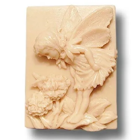 Fairy Girl Carving Soap Making Silicone Mold DIY Handmade Craft Bath Soap Making Square Mold