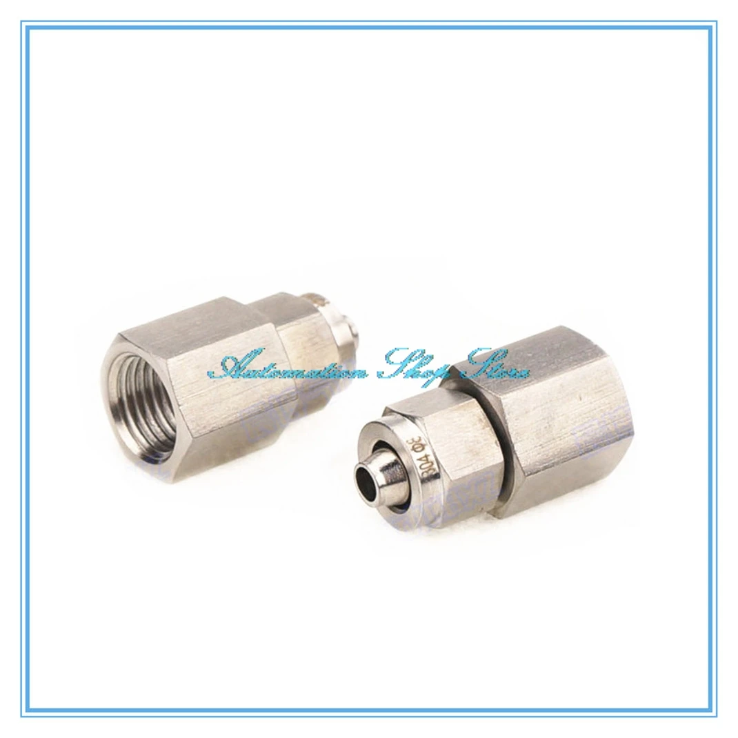 Fast twist 6mm 8mm 10mm 12mm Tube Pipe Fittings Female Threaded Stainless Steel SS 304in Pipe