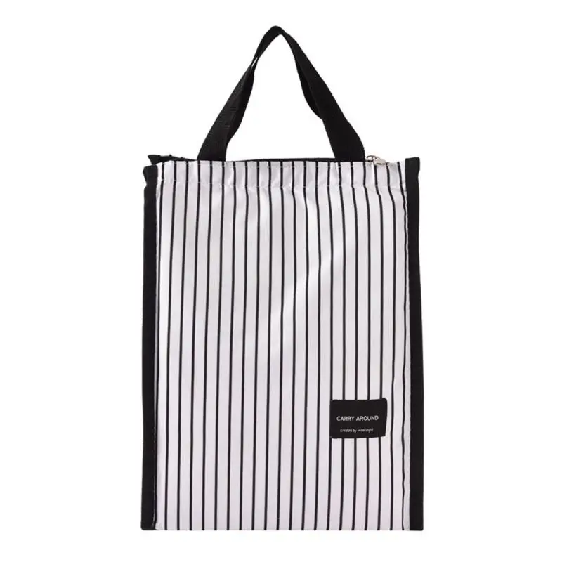 

Portable Thermal Insulated Lunch Box Tote PVC Cooler Bag Carry Pouch Lunch Container