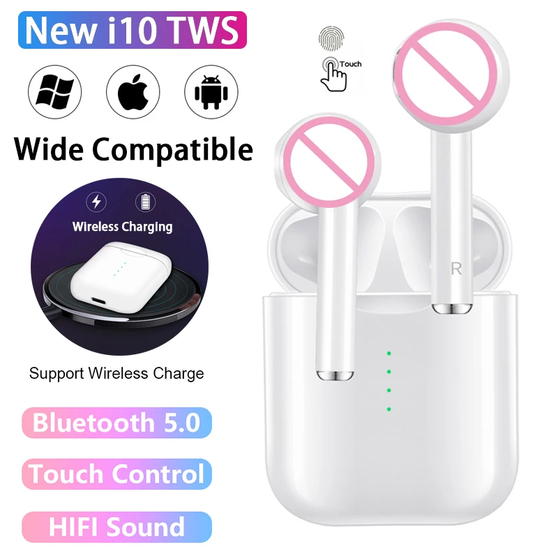 

i10 tws Wireless Headphones Air Ear Bluetooth Earphone Auriculares Earbuds Headset Touch control For Apple iPhone Samsung Xiaomi