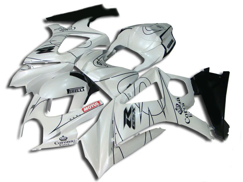 

ABS Plastic Fairing kit for SUZUKI GSXR1000 07 08 GSX-R GSXR 1000 K7 2007 2008 Corona white black Fairings bodywork SK38