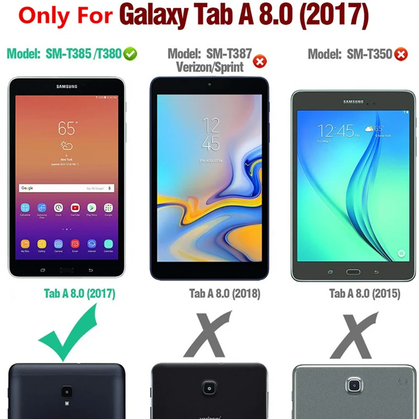 Чехол подставка для Samsung Galaxy Tab A 8 0 T380 T385 2017 дюймов сверхпрочный Ударопрочный