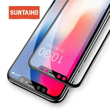 Suntaiho 3D 9H Tempered Glass For iPhone X 3D HD Full Cover Screen Protector For iPhone X Protective Glass Film Suntaiho 3D 9H Tempered Glass For iPhone X 3D HD Full Cover Screen Protector For iPhone X Protective Glass Film
