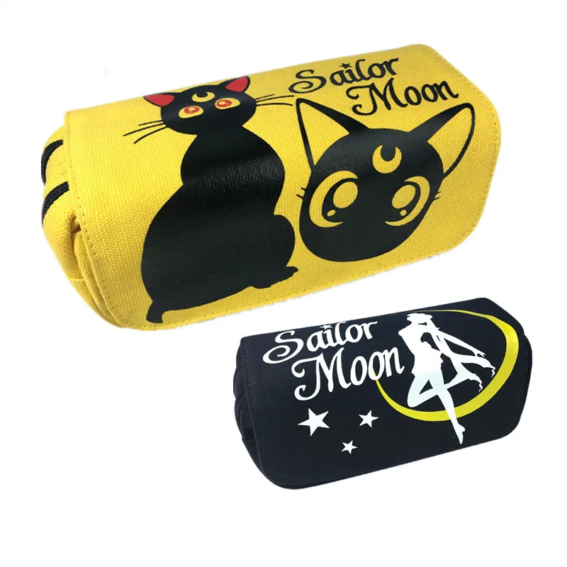 Sailor Moon Luna Cat Kawaii Pencil Case Women Makeup Bag Gift Coin Pocket Women Money Phone Bags Cartoon Stationery Bags 19 Cosmetic Bags Cases Aliexpress