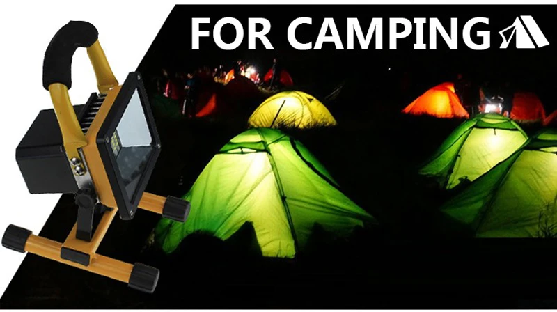 Solar LED Spotlight Outdoor Floodlights 10W IP65 Waterproof Portable Solar Powered Refletor Led Rechargeable Camping Flood light (19)