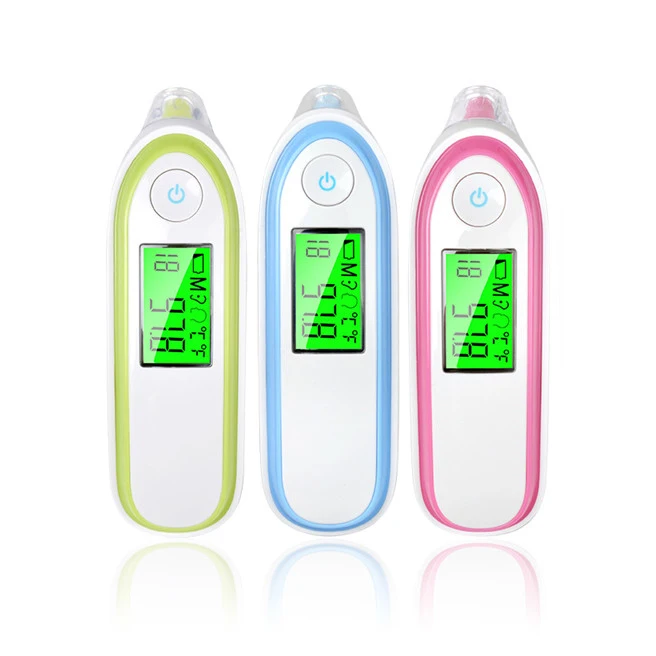 

LCD Digital Infrared Baby Thermometer Non-contact Ear & Forehead Laser Safty Temperature Baby Adult Medical Fever Thermometer