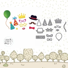 Celebrate Hats Balloons Pattern Metal Cutting Dies Stencil Scrapbooking Photo album Embossing For Paper Card DIY Crafts Celebrate Hats Balloons Pattern Metal Cutting Dies Stencil Scrapbooking Photo album Embossing For Paper Card DIY Crafts