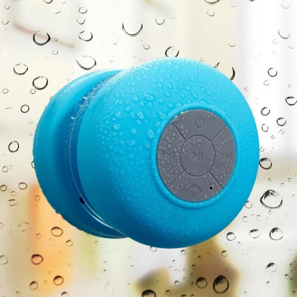 Bluetooth Speaker Water Resistant Car Hands Free with Suction Cup Auto