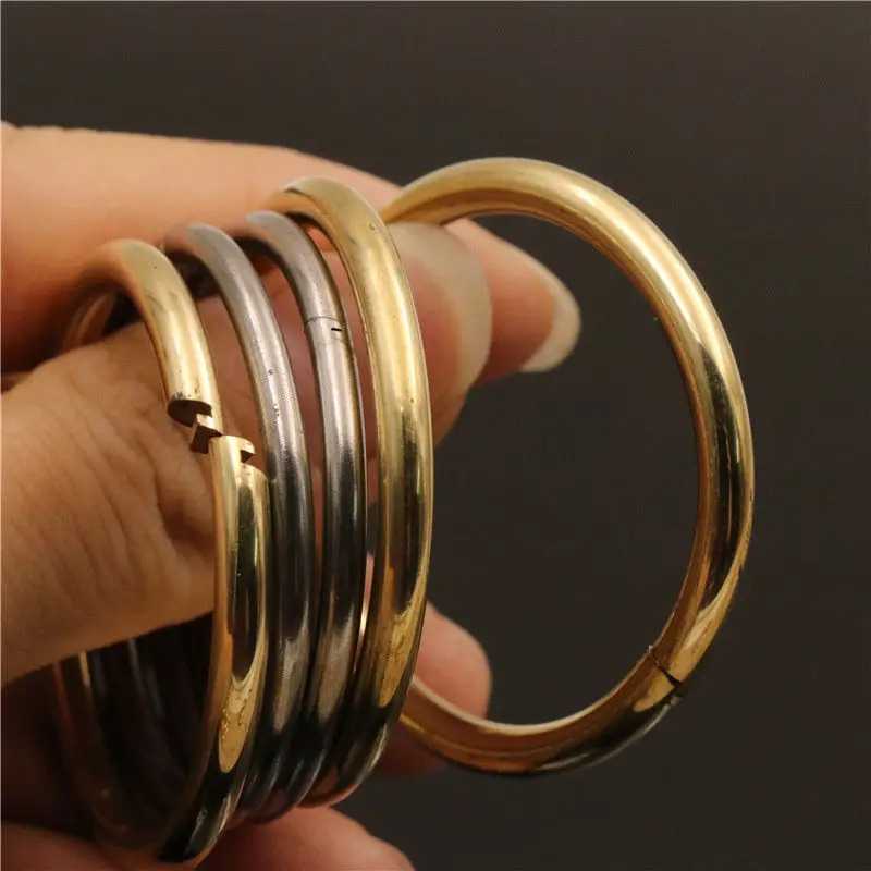 Key Ring Loop Quick Release Keychain Split Loop Solid Brass//Stainless Steel S-XL