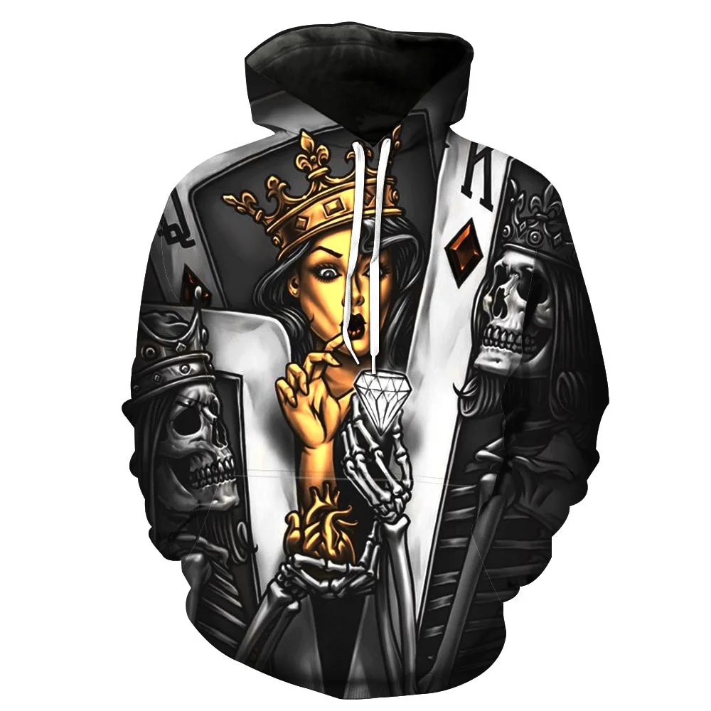 

Mens Hoodies 3D Sweatshirt Women Men Ghost Fire Skull Print Hip Hop Pullover Hoody Sweatshirts 2018 Autumn Winter Hooded Top 6XL