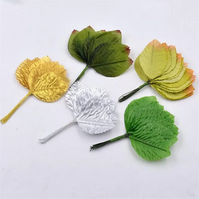 

5Bundle Artificial Leaves Bouquet Wedding Valentine's Day Party Decoration Home Garden Decor Hair Clip Handmade