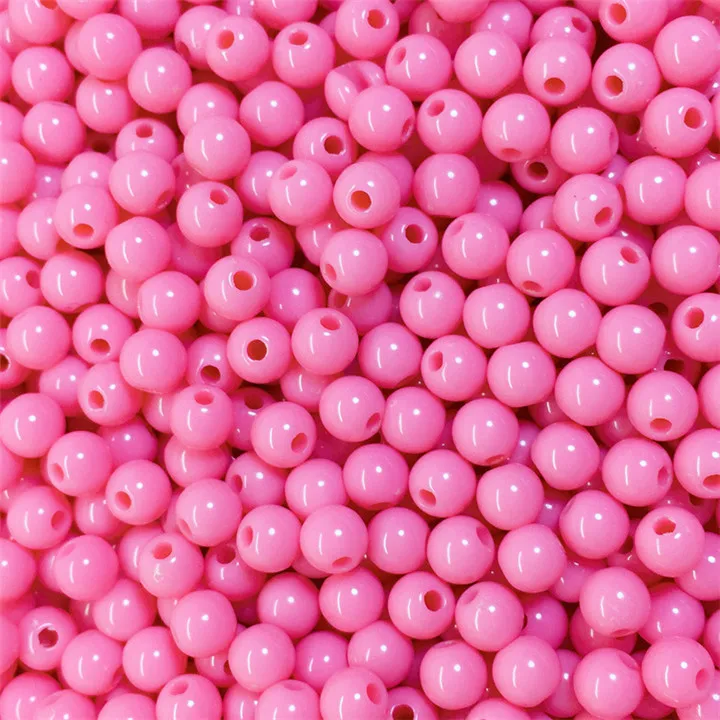 11  Multicolor Round Beads Diy Hand Made Beaded Bracelet Necklace Jewelry Making Candy Color Loose Beads Diy Clothing Accessories