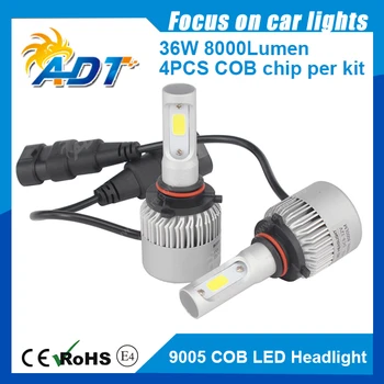 

2017 hot sales HB3 S2 Headlight Bulbs 4PCS Brid-gelux-COB 6500k super bright LED kit