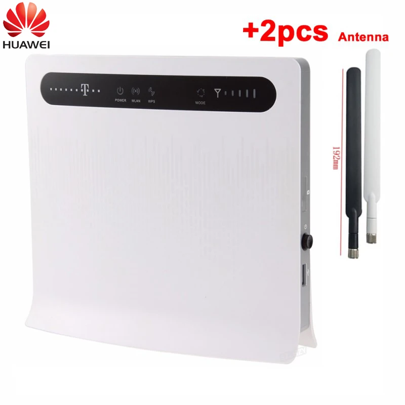 

Unlocked Huawei Wireless Router B593 B593u-12(plus 2 Antenna ) 4G LTE FDD CPE WiFi Hotspot Router with Sim Card Slot PKB310