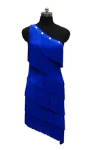 New Adult Dancing Dress Latin 2016 New Of Summer One Shoulder Long Sleeve European Style Latin Costume Latin Dance Skirts Women latin dance costume sexy senior ice silk short sleeves latin dance dress for women latin dancing dresses 3kinds of colors