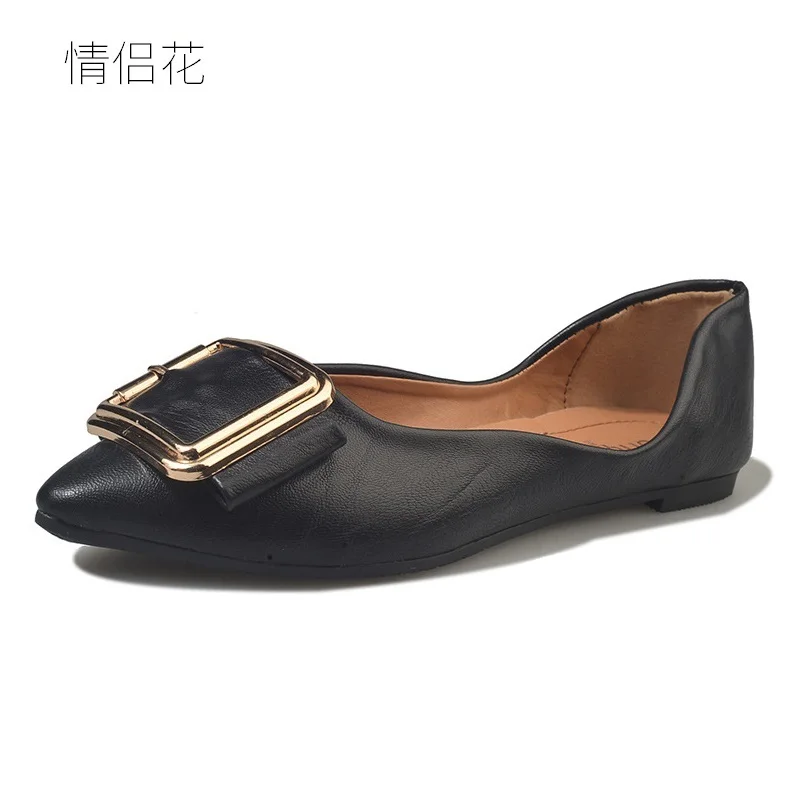 2018 fashion casual black flat shoes women flats spring sutumn girl