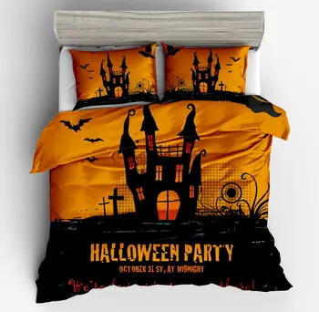 

Hot sell 3D yellow black Building Polyester Duvet Cover Set 3Pcs Set pillow case Twin Full Queen King Bedding Sets Home ornament