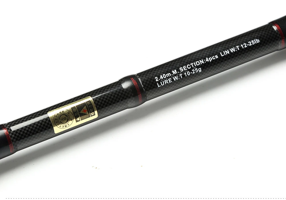 Vara de Isca de Carbono Haste de Fibra Johncoo 4 Seções Fundição Fiação m Power Travel Vara Telescópica Pesca Pólo 2.1mm 2.4m 2.7m 3.0m 10 Johncoo 2.1mm 2.4m 2.7m 3.0m vara de