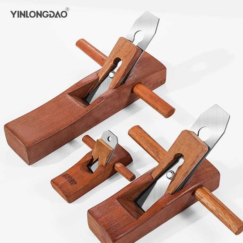 YINLONGDAO Hand Plane Wood Planer Rosewood PlaneFlat Wood Plane Bottom Edged Hand Planer Blades For Carpenter Woodworking Tools