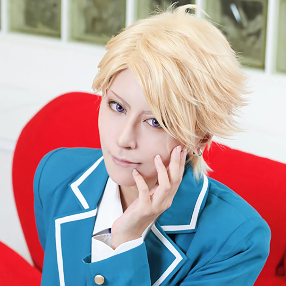 Bybrana Anime Party Wig Arashi Narukami Synthetic Short Hair
