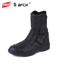 ARCX/Водонепроницаемые ботинки в байкерском стиле; Мужские ботинки в байкерском стиле из натуральной кожи; обувь для верховой езды; Байкерская Уличная обувь до середины икры