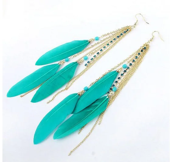 2017 Latest Designs Pendant Brincos De Festa Tel Indian 2017 Latest Designs Pendant Brincos De Festa Tel Indian Feather Earrings In Drop From Jewelry Accessories On Aliexpress Alibaba