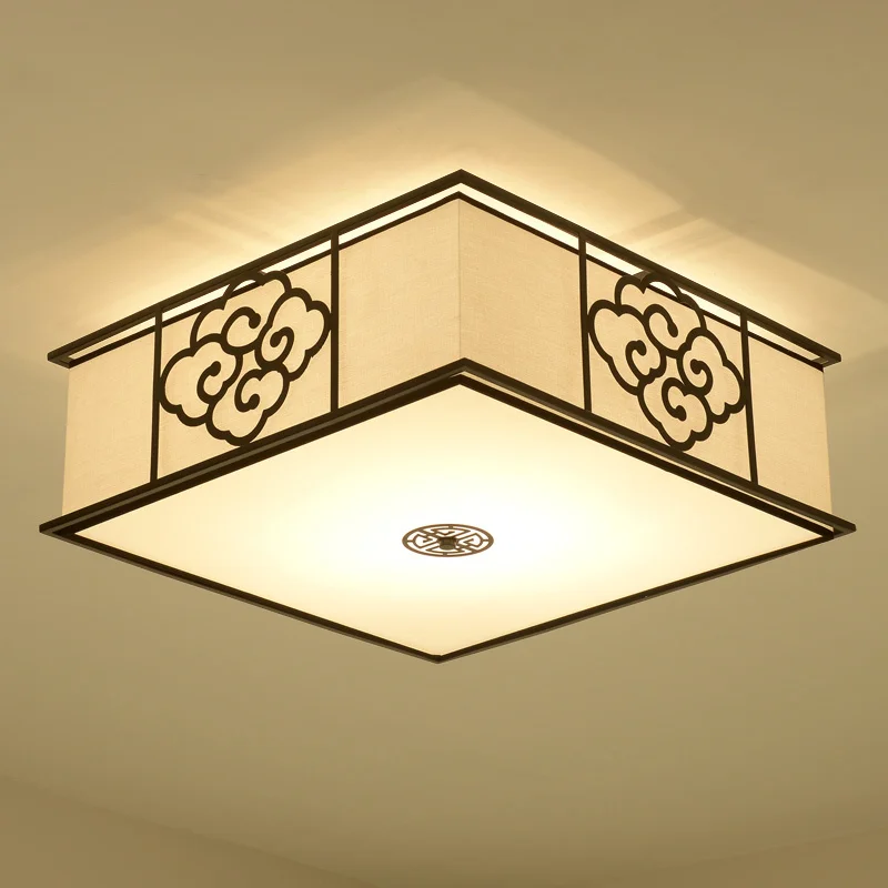 

Chinese style round ceiling lamp bedroom living room restaurant room LED restaurant lamp antique study ceiling light ZA8154