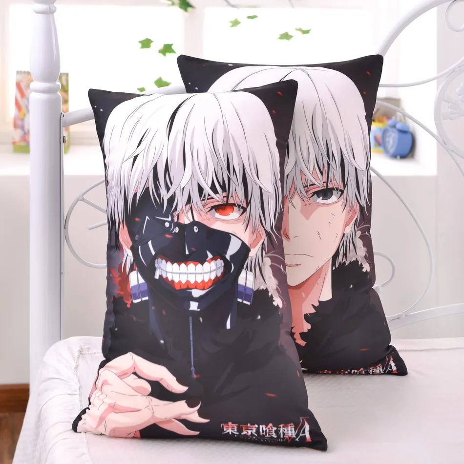 Японское аниме Токийский вурдалак Kaneki Ken обнимающая подушка для тела Hombre крутые Мультяшные ЗАДНИЕ подушки Подушка 2 Way плюшевая ткань